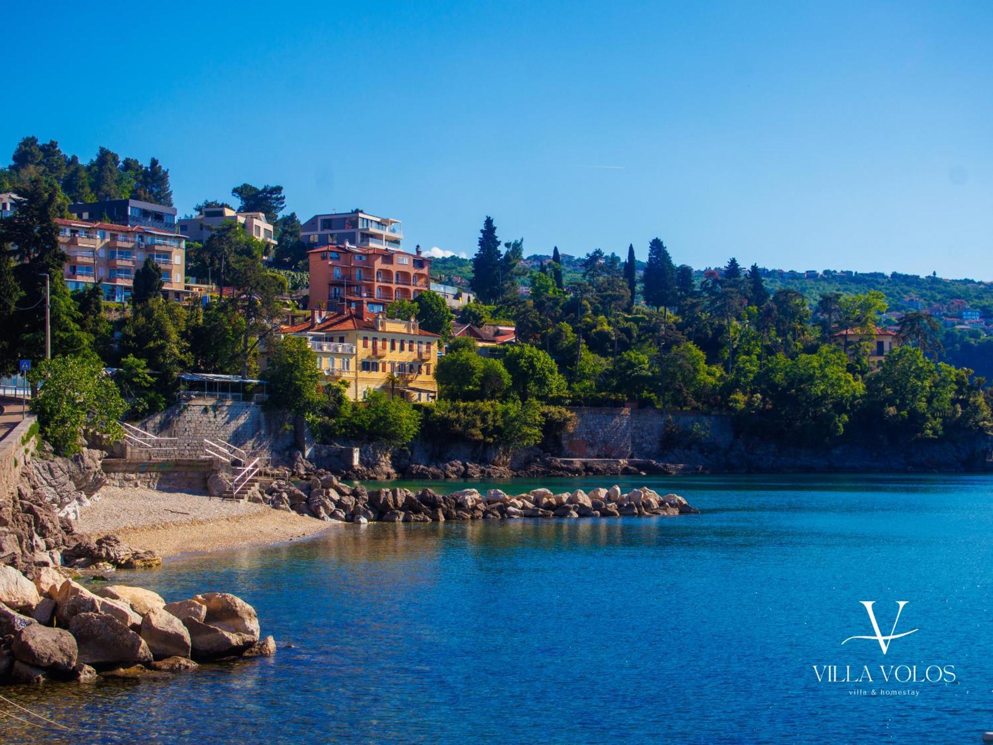 Villa Volos, Pupa With Roof Terrace, And Ela With A View Of The City Опатія Екстер'єр фото